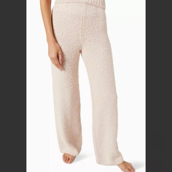 SKIMS Cozy Knit Wide Leg Lounge Pants Dusk Pink Size S/M - Picture 1 of 7